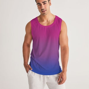 Bisexual Pride Flag Ombré Sports Tank Top