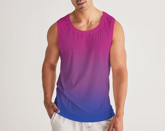 Bisexual Pride Flag Ombré Sports Tank Top