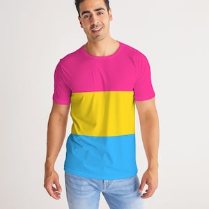 Pansexual Flag Men T shirt | Pansexual Pride Men T shirt | LGBTQ+ Men T shirt