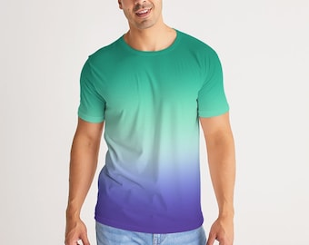 Camiseta MLM con bandera del orgullo gay ombré para hombre / Camiseta MLM con bandera gay ombré para hombre / Camiseta LGBTQ+