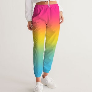 Pansexual Flag Ombré Women Track Pants | Pansexual Flag Ombré Women Joggers