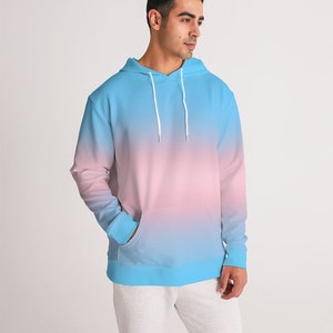 Transgender Pride Flag Ombré Hoodie | Trans Flag Ombré Hoodie