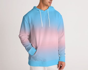 Transgender Pride Flag Ombré Hoodie | Trans Flag Ombré Hoodie