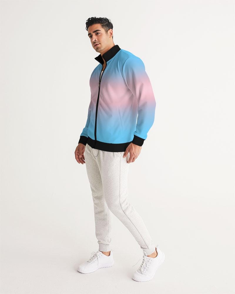 Gradient Merch Transgender Ombre Track Jacket – LGBTQ+ Pride Zip Jacket |trans ...
