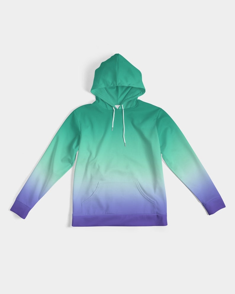 MLM Pride Flag Ombré Men Hoodie | MLM Gay Flag Ombré Men Hoodie image 8