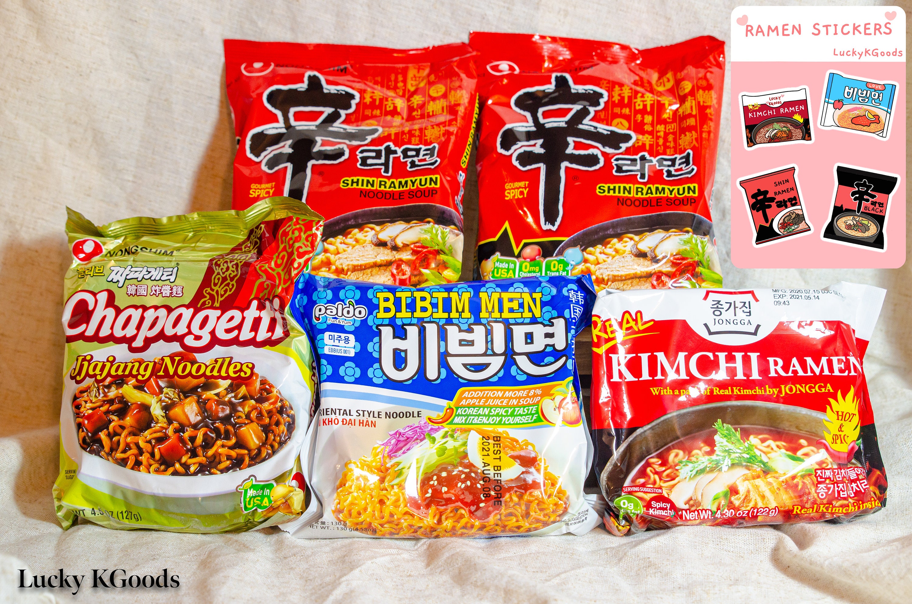 Assorted Ramen Gift Box Korean Popular Instant Ramen Variety Etsy