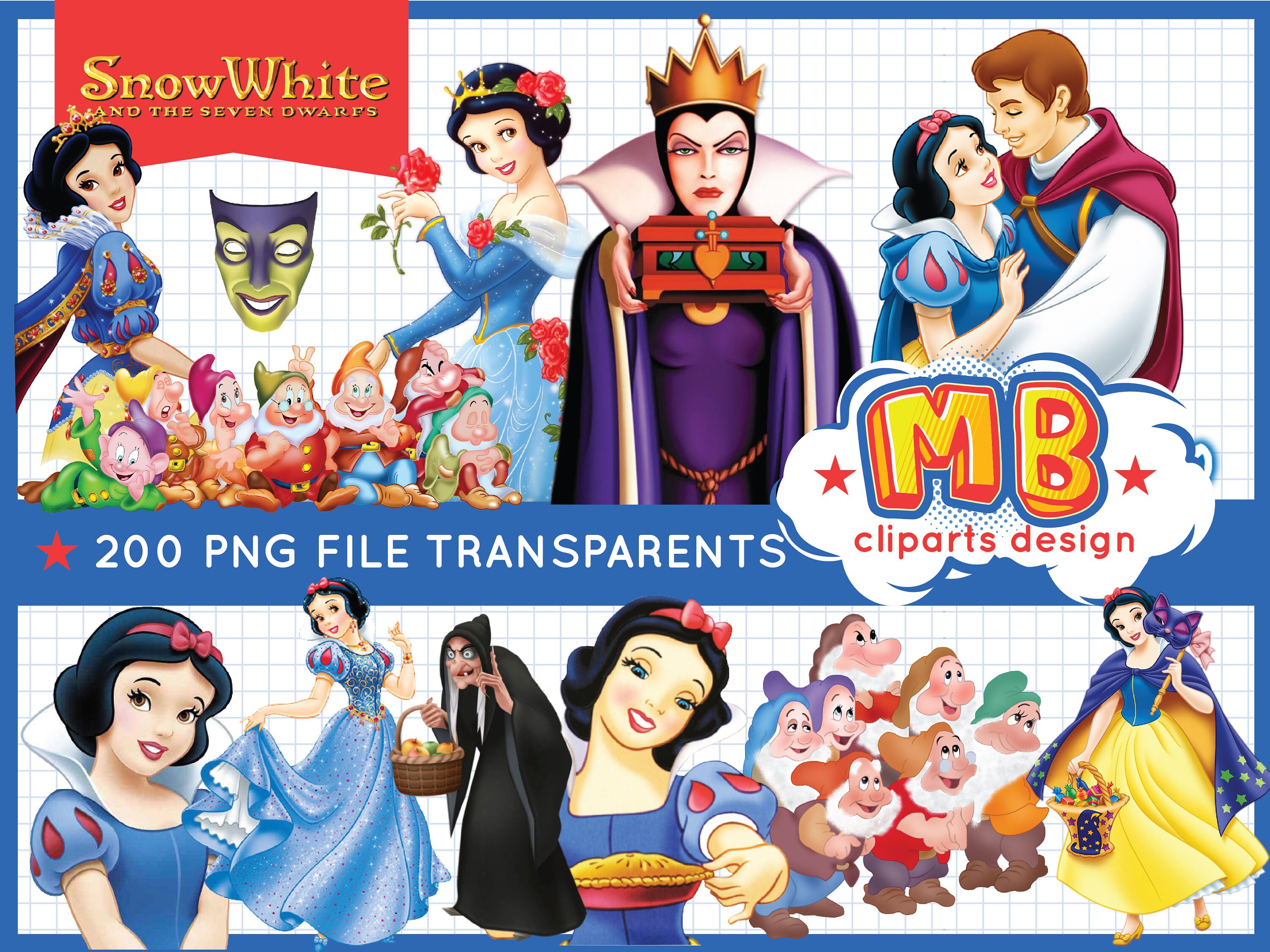 Snow White clipart 100 png images snow white pngsnow white | Etsy