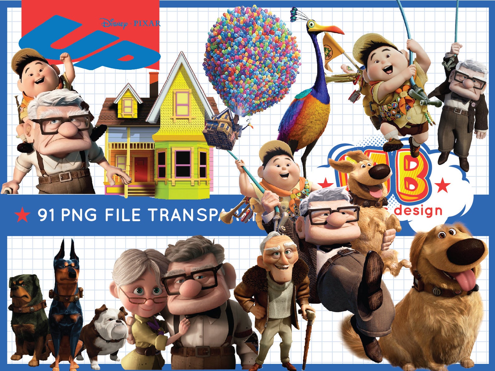 UP pixar movie clipart png images up russell png UP pixar Etsy