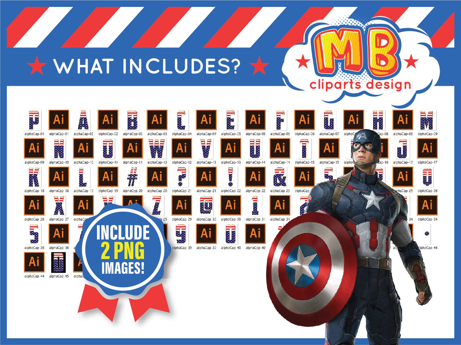 PNG Captain America Alphabet Captain America SVG fonts Etsy