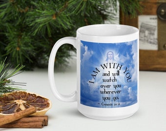 I am with YOU Mug: Religious Gift for Mom, Dad, Friends