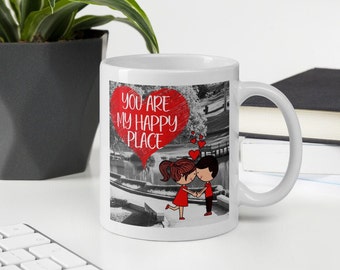 You Are My Happy Place ~ Valentines Day Gift ~ Gifts for Her ~ Gifts for Him ~ Gifts for girlfriend ~ Gifts for boyfriend - Engagement gift