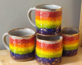 Rainbows and Glitter Stoneware Mug