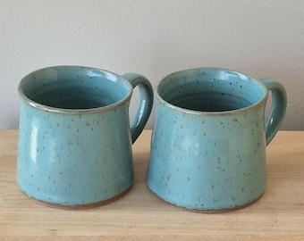 Turquois Speckled Stoneware Mug
