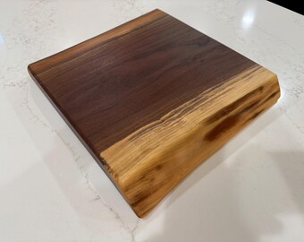 Handmade Reversible Black Walnut Cutting Board: Modern Kitchen Decor