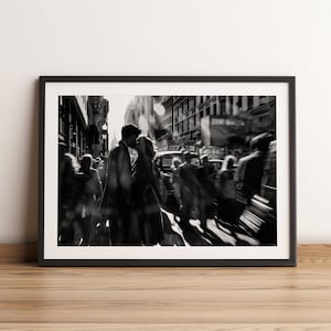LIEBLINGSPAAR | Digital Print zum Download | Wandkunst | 50er Jahre Vintage-Stil | Schwarz und Weiß
