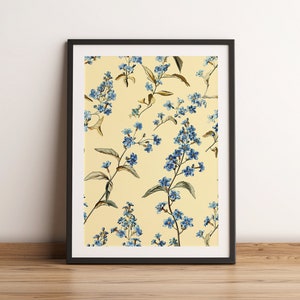 IMPRIMÉ FLEURS JAUNE | peinture à l'huile vintage | Art mural | Téléchargement numérique imprimable | Impression d'art botanique