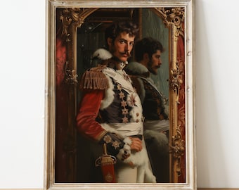 EL PRÍNCIPE / Pintura al óleo neorrenacentista / Retrato / Arte mural vintage / Descarga digital imprimible