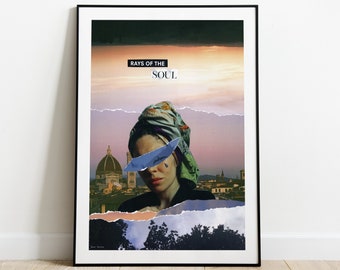 FIRENZE SOUL Art Print | Pobieranie cyfrowe | Eklektyczna sztuka ścienna | Nowoczesny kolaż surrealistyczny