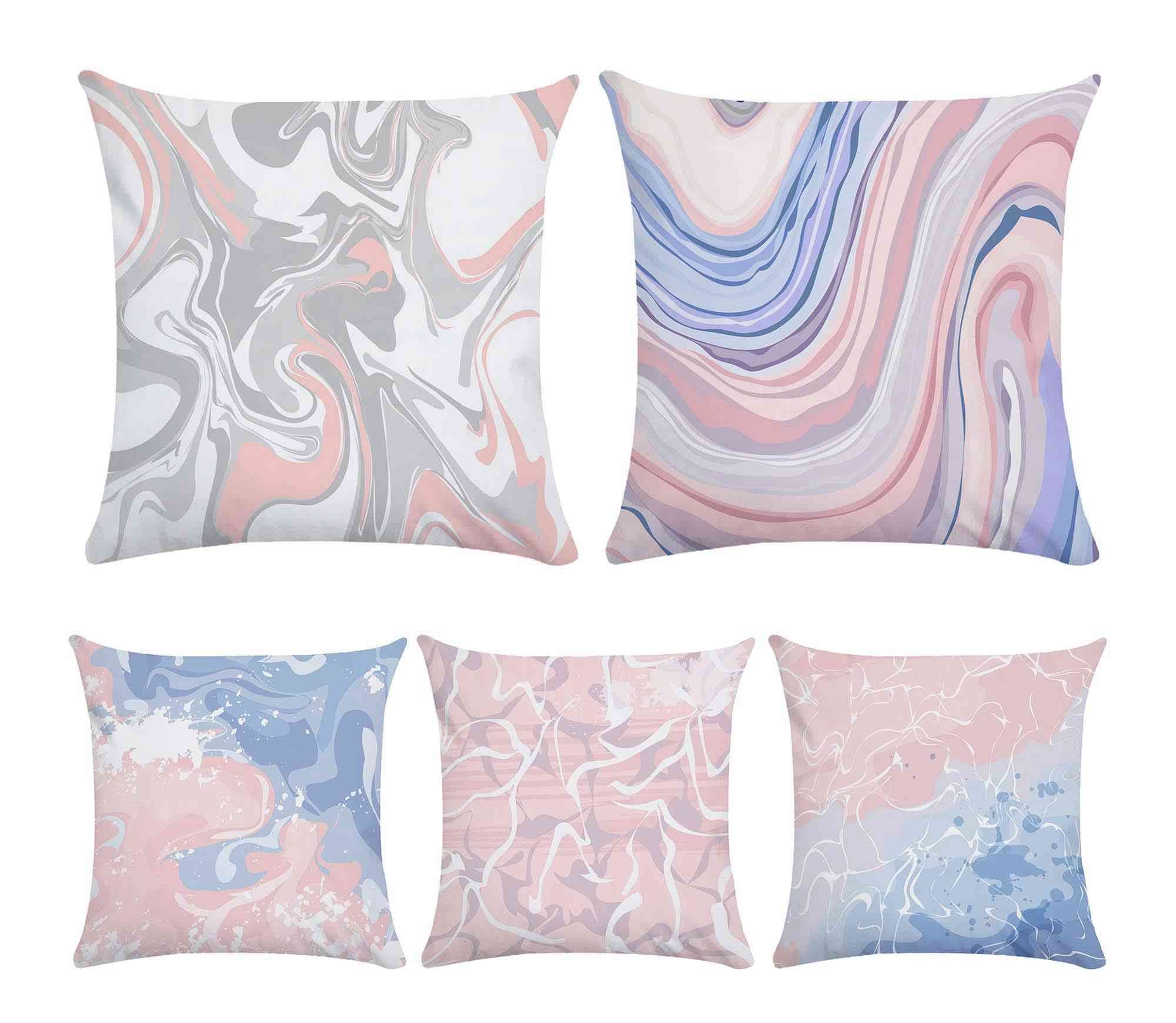 Marble Patterned Pillow Cover Square Throw Pillow Case Etsy