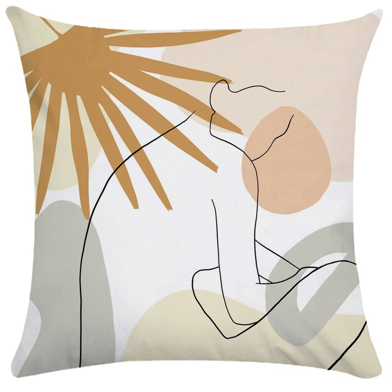 Abstracte Face Pillow covers Throw Pillow Cases voor Sofa / Etsy