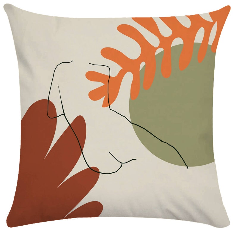 Abstracte Face Pillow covers Throw Pillow Cases voor Sofa / Etsy