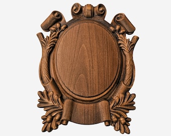 Personalizable Wooden Base Trophy Shield Mount Plaque, Antler Plaque, Fathers day Gift, Gift for Dad