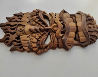 Tiki Decor Wood Mask Tiki Bar Decor Tiki Mask Wall Hanging Hawaiian Bar Decor Aloha Lifestyle Patio Decoration Outdoor Decoration