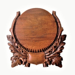 Holzsockel Trophäe Schild Plakette Für Wildschwein Hauer Javelina Schulter Befestigung Jäger Geschenk Vater Geschenk Kostenloser Versand