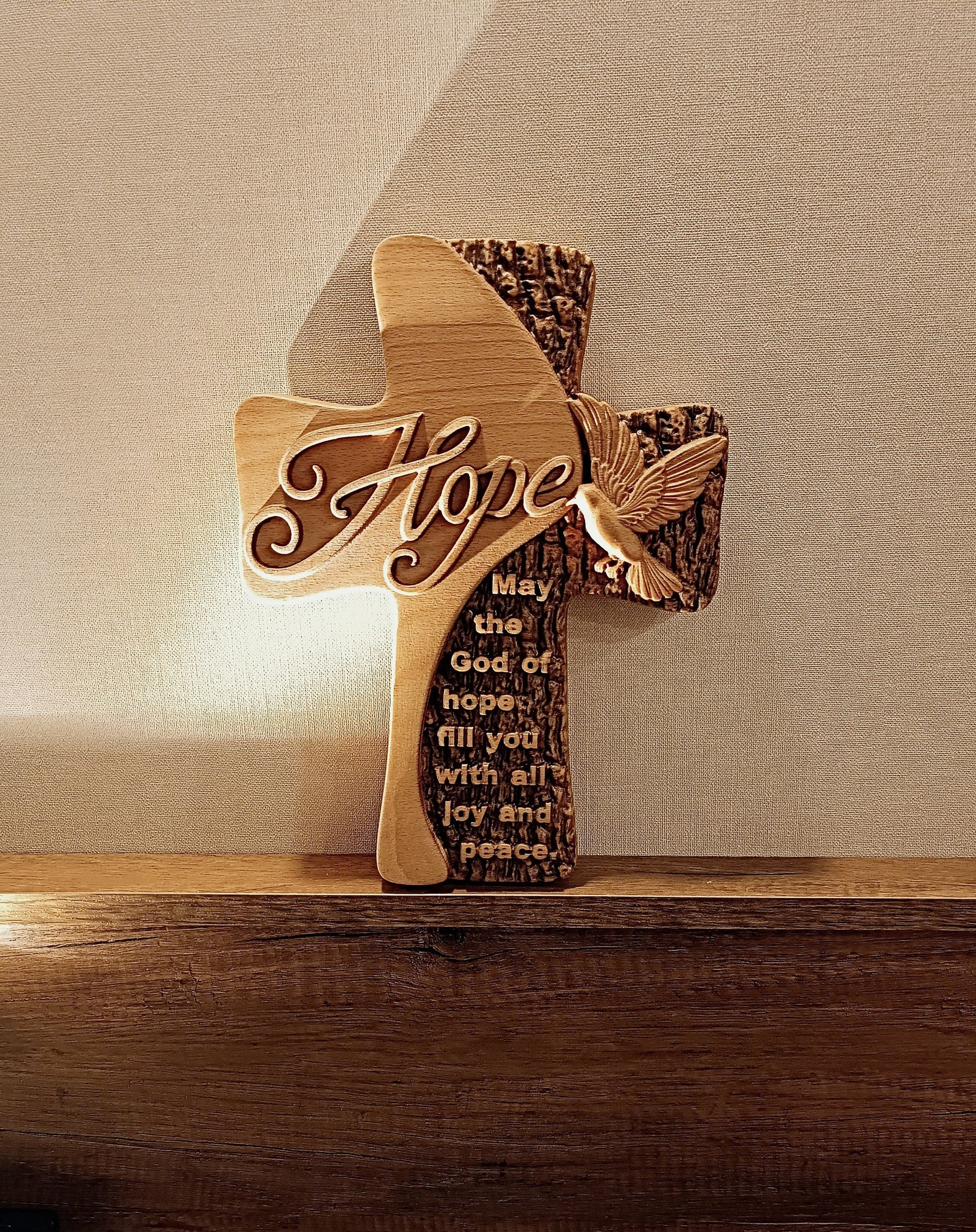 Wooden Wall Cross Extra Large Wall Cross Personalized Gifts Etsy