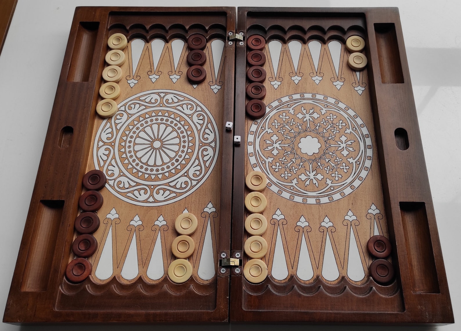 Exclusive Wooden Backgammon Set Etsy