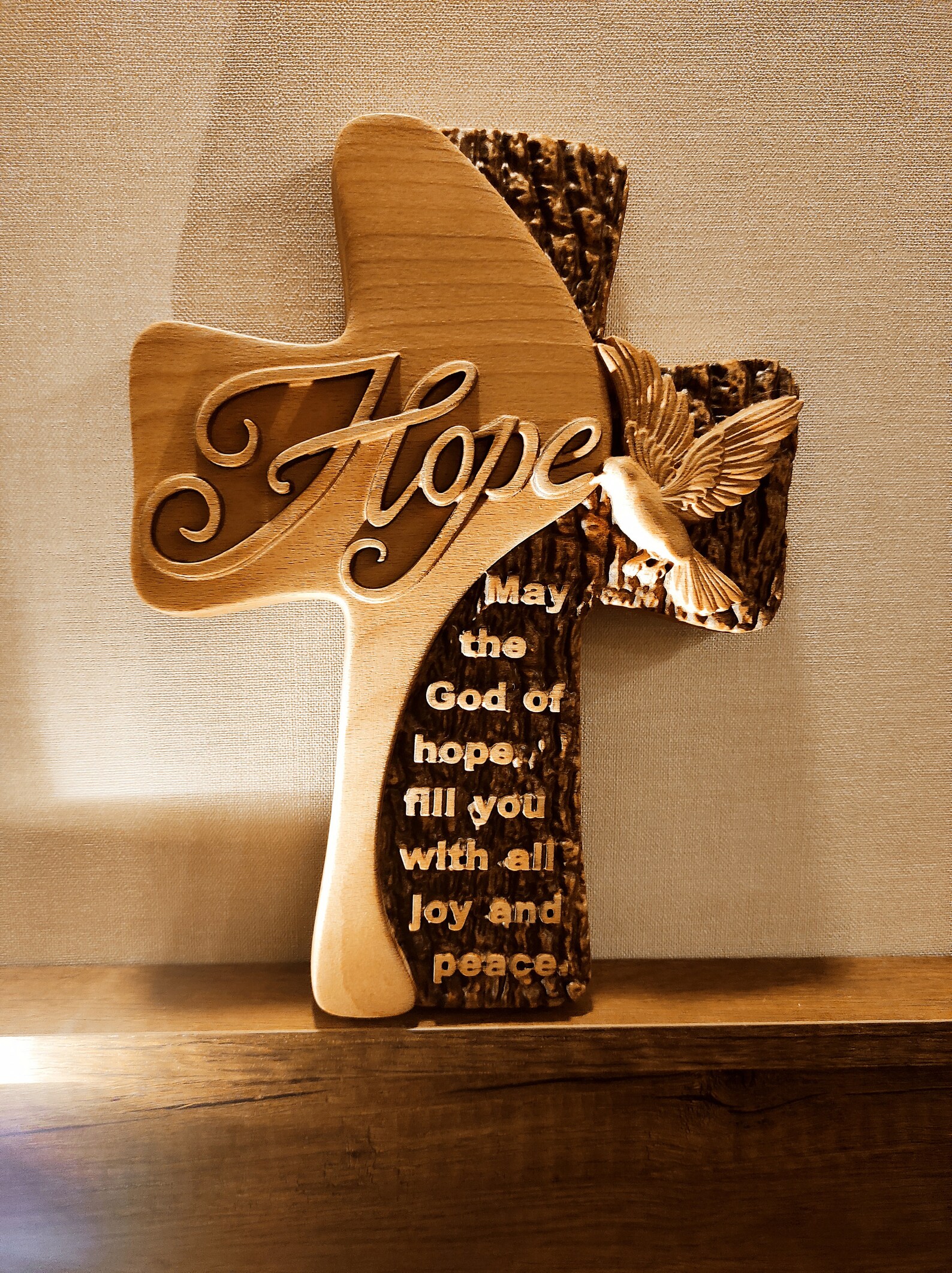 Wooden Wall Cross Extra Large Wall Cross Personalized Gifts Etsy