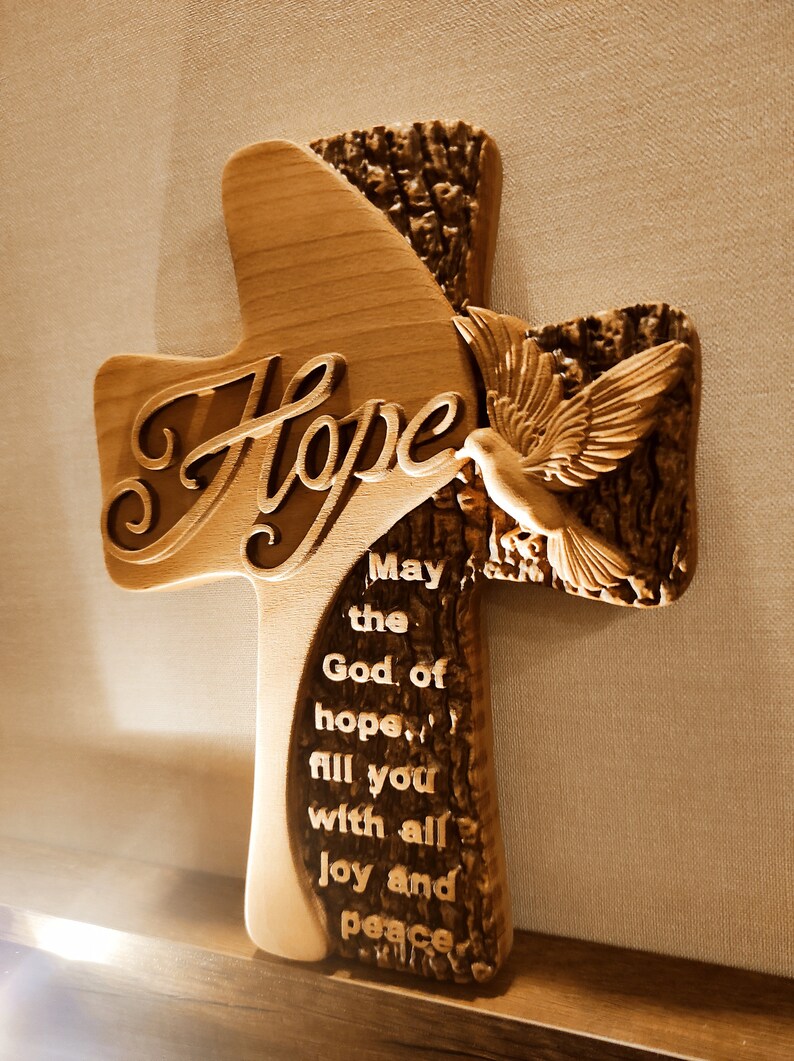 Wooden Wall Cross Extra Large Wall Cross Personalized Gifts Etsy