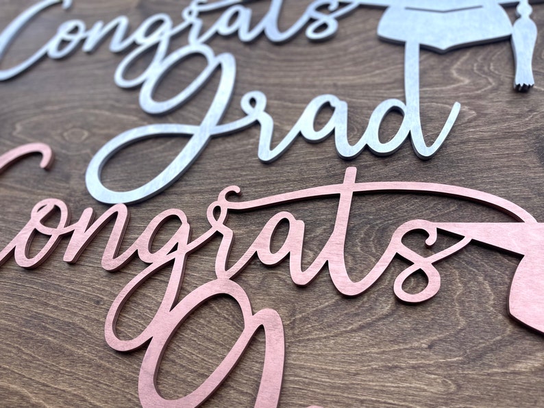 Congrats Grad Custom Graduation Sign Custom Congrats Grad Sign Class of 2023 Graduation Sign Graduation Photo Prop Graduation Party Decor image 7