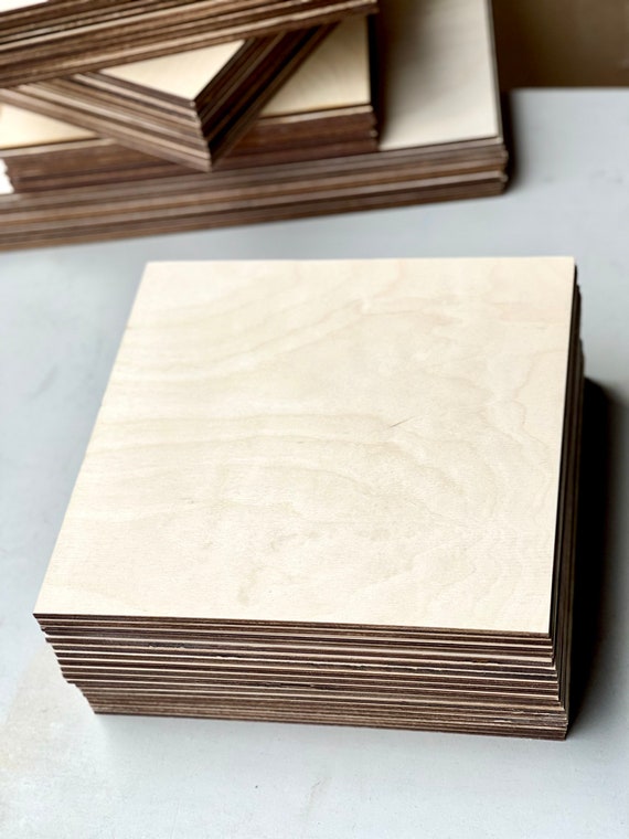 BALTIC BIRCH PLYWOOD 1/4 (6mm) BY APPROX 11 7/8 X 11 7/8 - SELECT  QUANTITY