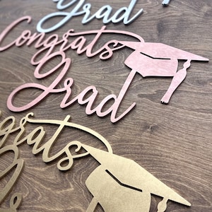 Congrats Grad Custom Graduation Sign Custom Congrats Grad Sign Class of 2023 Graduation Sign Graduation Photo Prop Graduation Party Decor image 5