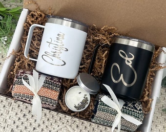 Gift Basket For A Couple Personalized Hygge Gift For Two Happy Anniversary Gift For Husband And Wife Just Married Gift For Two