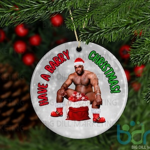 Barry Wood Meme Ceramic Christmas Ornament | Secret Santa | Gag Gift | Funny Ornament | Ugly Ornament