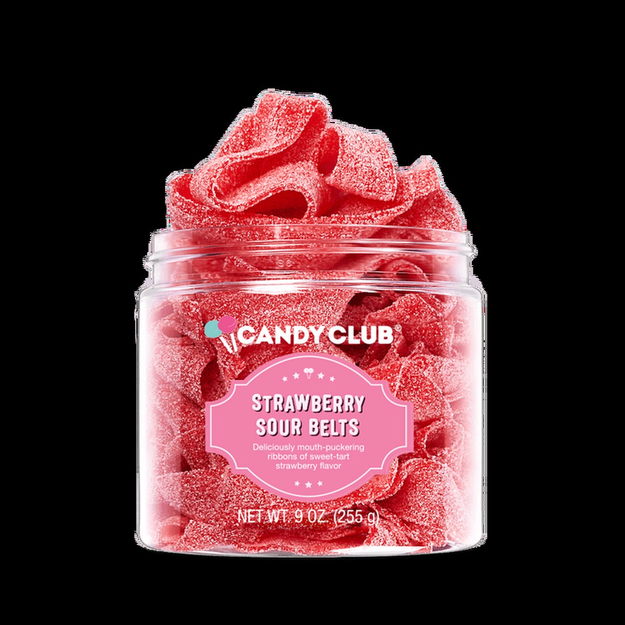 Candy Club Strawberry Sour Belts Candy Gift Sour Candy Etsy UK