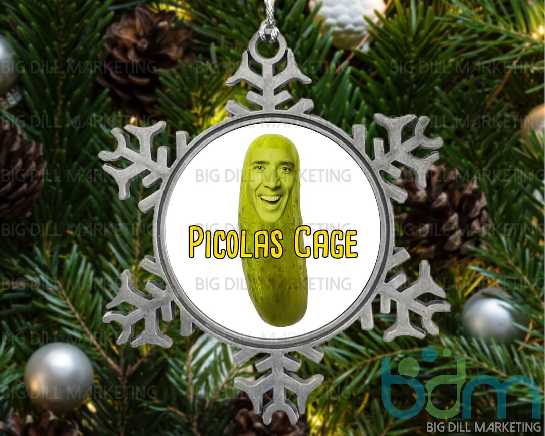 Picolas Cage Snowflake Christmas Ornament Nicolas Cage Etsy