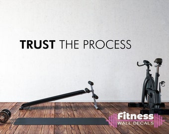 Trust The Process Motivational Gym Workout Quote' Sticker