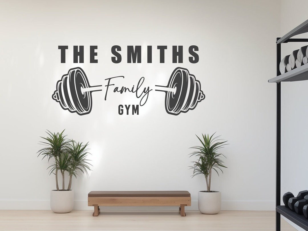 Personalized Home Gym Sign Wall Decal for Garage Gym Wall Etsy