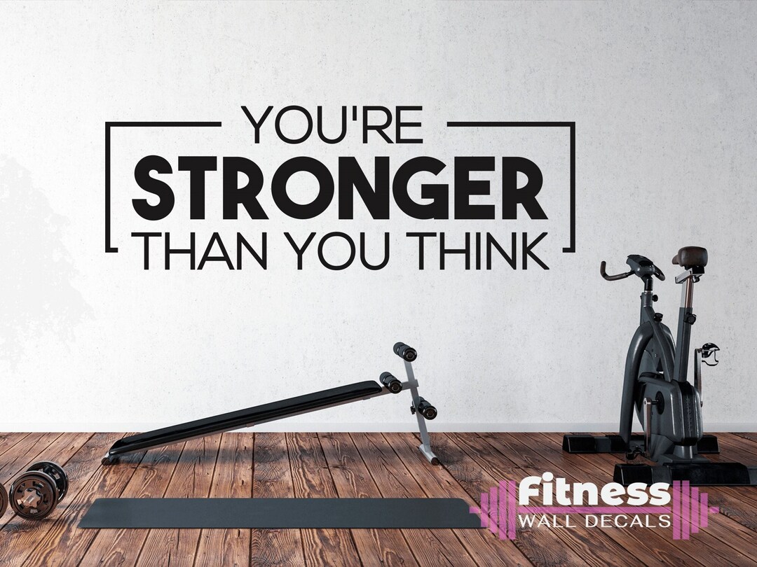 Wandaufkleber 'You Are Strong' – Abziehbar & Wiederverwendbar, 50x56 Cm