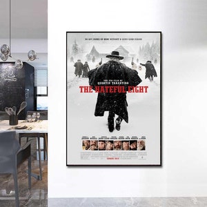 Poster The Hateful Eight Plakat Leinwand Plakat Kunst Wand Kein Rahmen