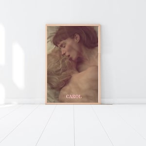 Plakat CAROL pocałunek Plakat na płótnie sztuka ścienna Bez ramki