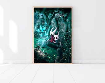 Hohler Ritter Poster, Spiel Poster, Wanddekoration, Leinwand Poster, Wandbild, Kunstplakat, Kunstwand, Kein Rahmen