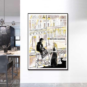 Before Sunrise poster Canvas poster art wall No frame