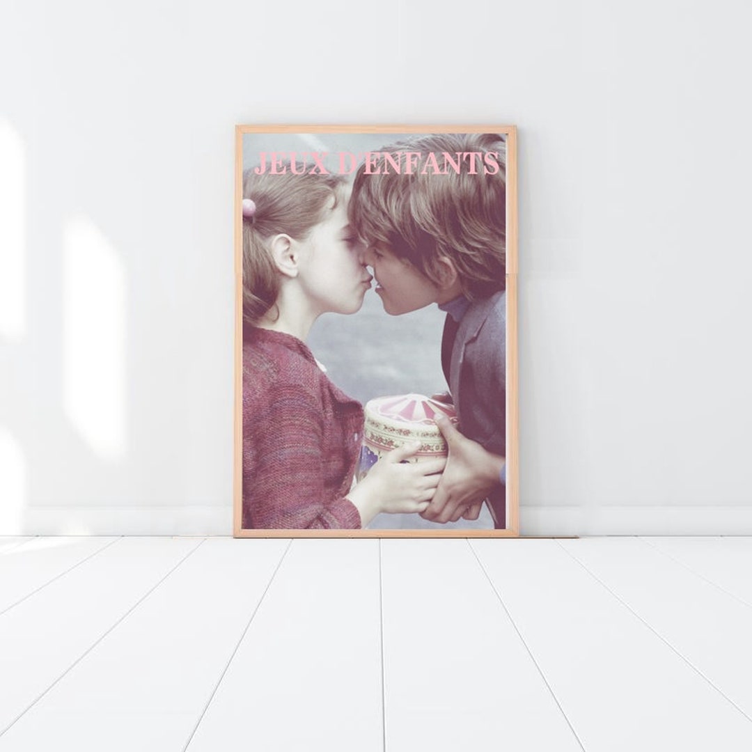 Jeux D'enfants Poster Kiss Canvas Poster Art Wall No Frame - Etsy