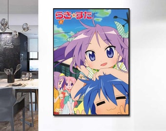 Lucky Star Anime Poster Canvas Poster Art Wall No Frame Etsy