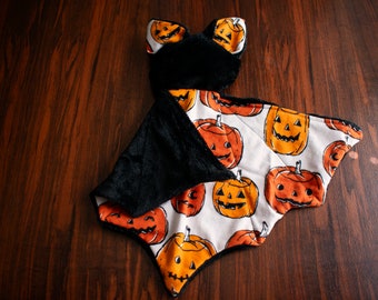 Baby Bat Lovey, Pumpkins Pattern