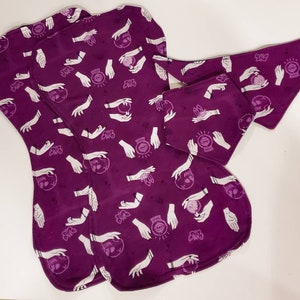 Witchy Baby Burp Cloth and Bib Set